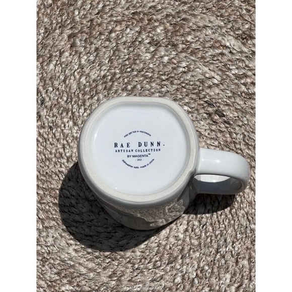 Rae Dunn LET'S GO GRILL Ceramic Coffee Mug/Cup Cream Colored with Black Writing - Picture 5 of 8